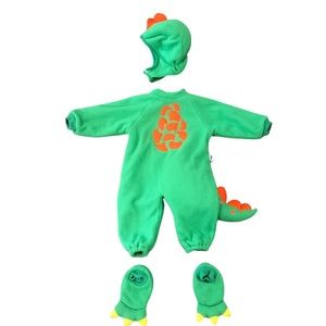 Tom Arma Dinosaur Costume  Animal Halloween Child Green Size 4-5 Toddler